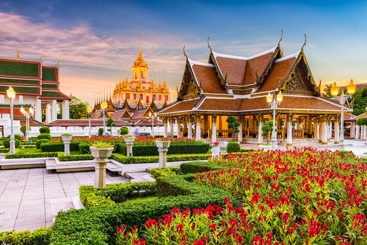 Vizita templu Bangkok