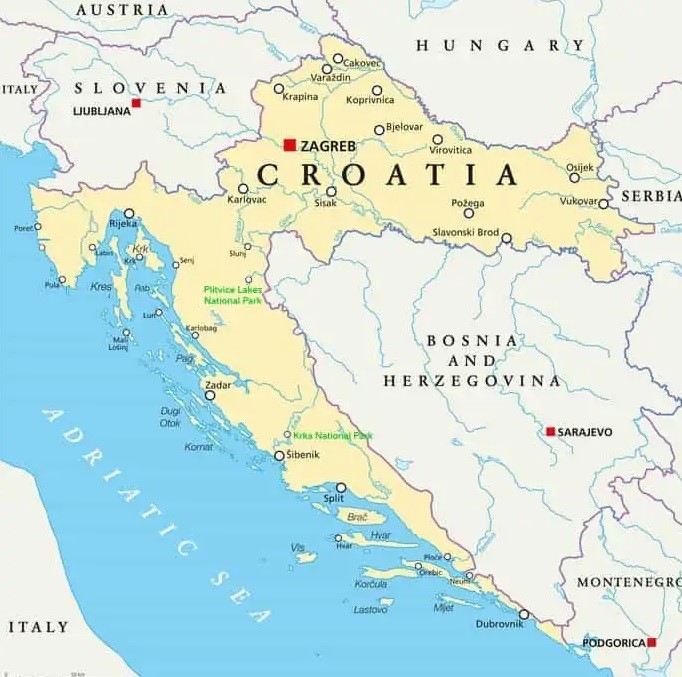 Harta Croatia