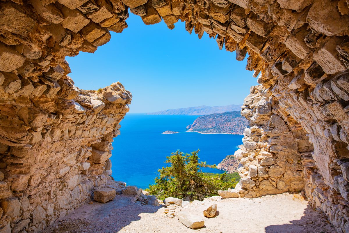 Ruinele Castelului Monolithos - Rhodos