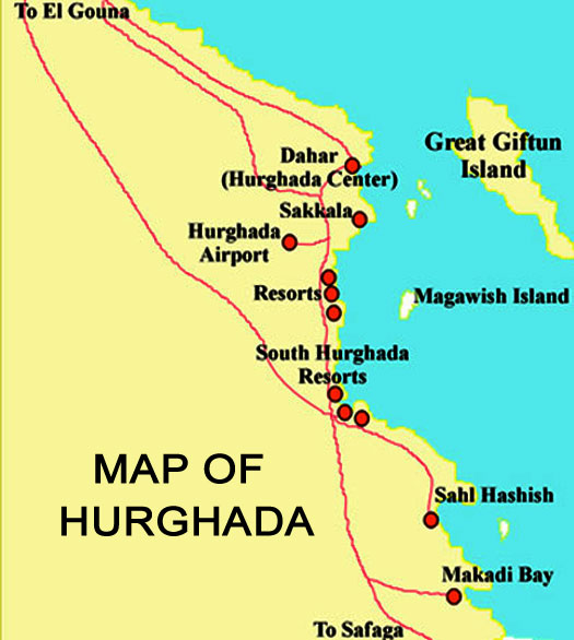 Harta Hurghada